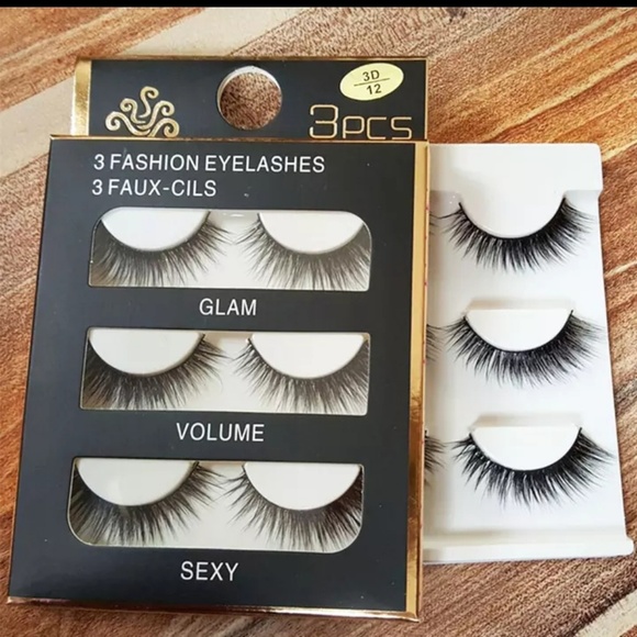 3pr Mink 3D False Lashes~Natural Thick Look! - Picture 8 of 8